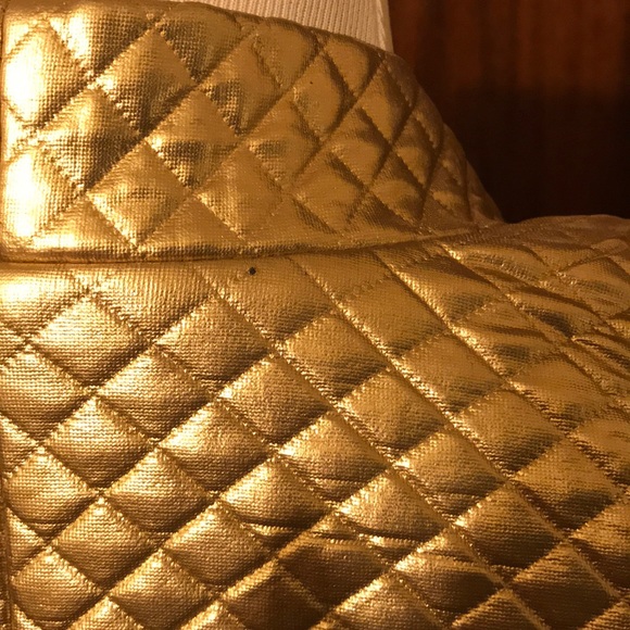 Gold Buttonless Blazer - Picture 7 of 7